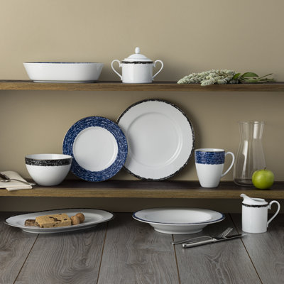 Noritake Rill Soup Bowls, 7", 20 oz.