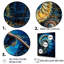Nautilus, saphir, coquillages sur toile-97052060-97052057