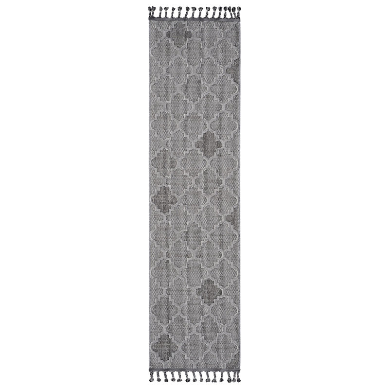 Tapis de couloir d'extérieur à treillis Guros Collection, Tapis de couloir 2 pi 2 po x 8 pi
