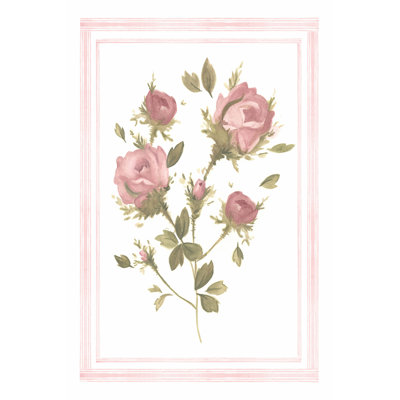 Rose Pattern II by Emma Scarvey - Wrapped Canvas Painting