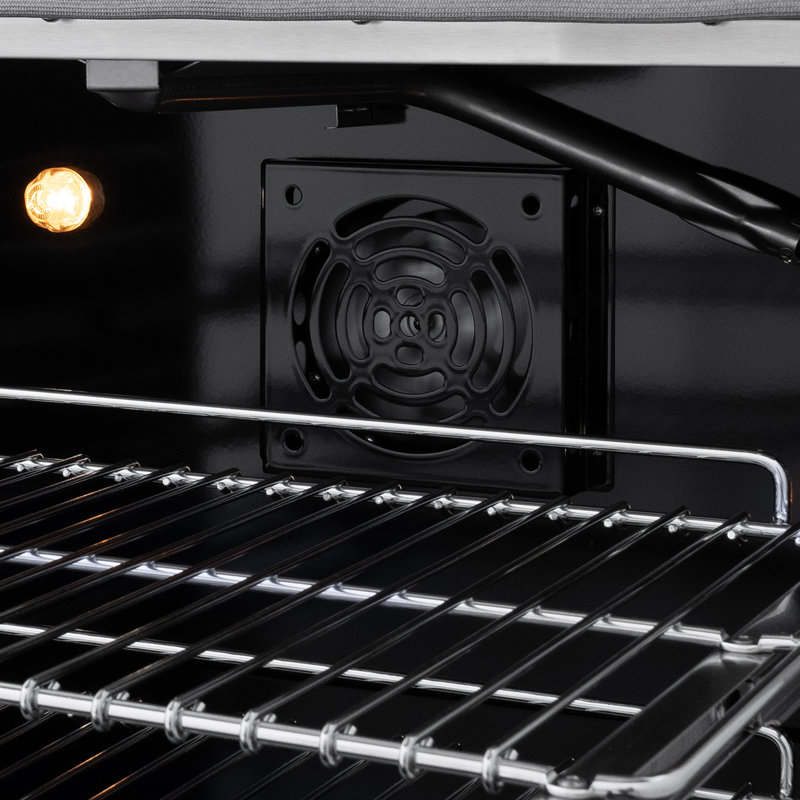 ZLINE 36 in. 5.2 cu. ft. 6 Burner Gas Range with Convection Gas Oven in Stainless Steel