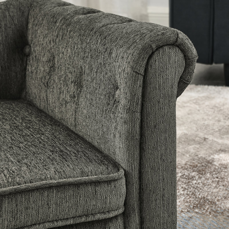 Grand lit confortable pour chien, surélevé et, de style moderne, gris foncé, - Housse de canapé gris, pour animaux de compagnie, - Mèche