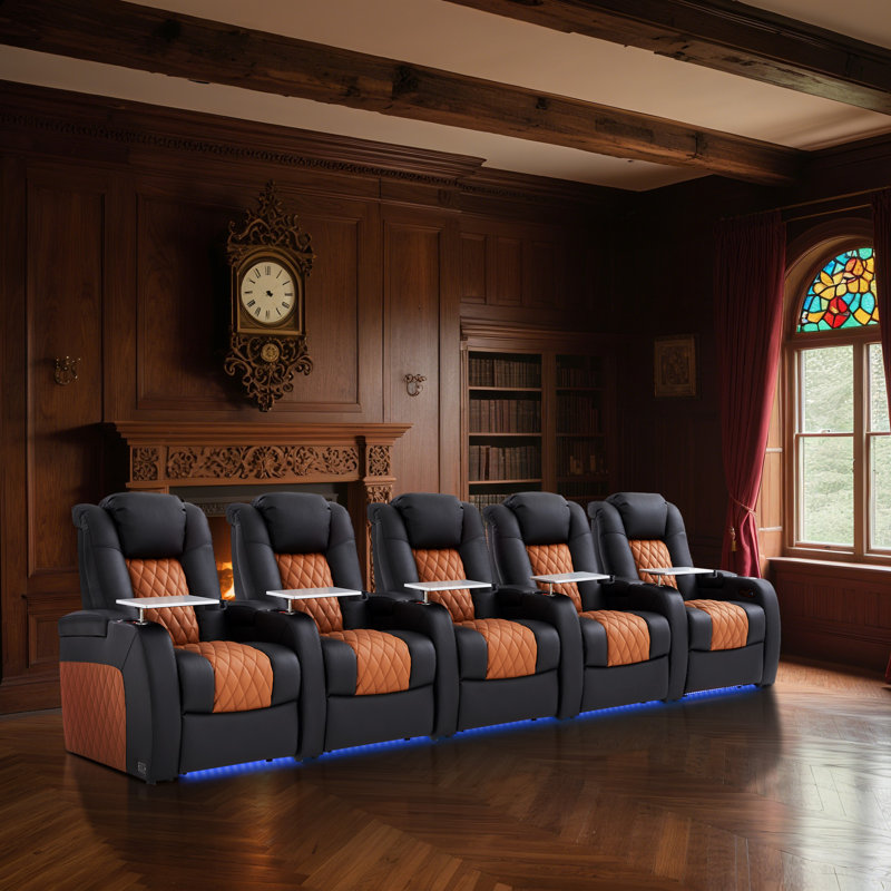 Fauteuil inclinable électrique à gravité zéro, Noir / chameau