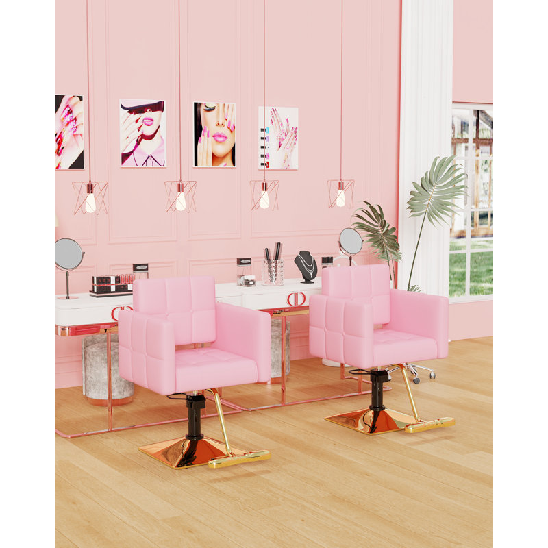Fauteuil de massage en faux cuir, Rose