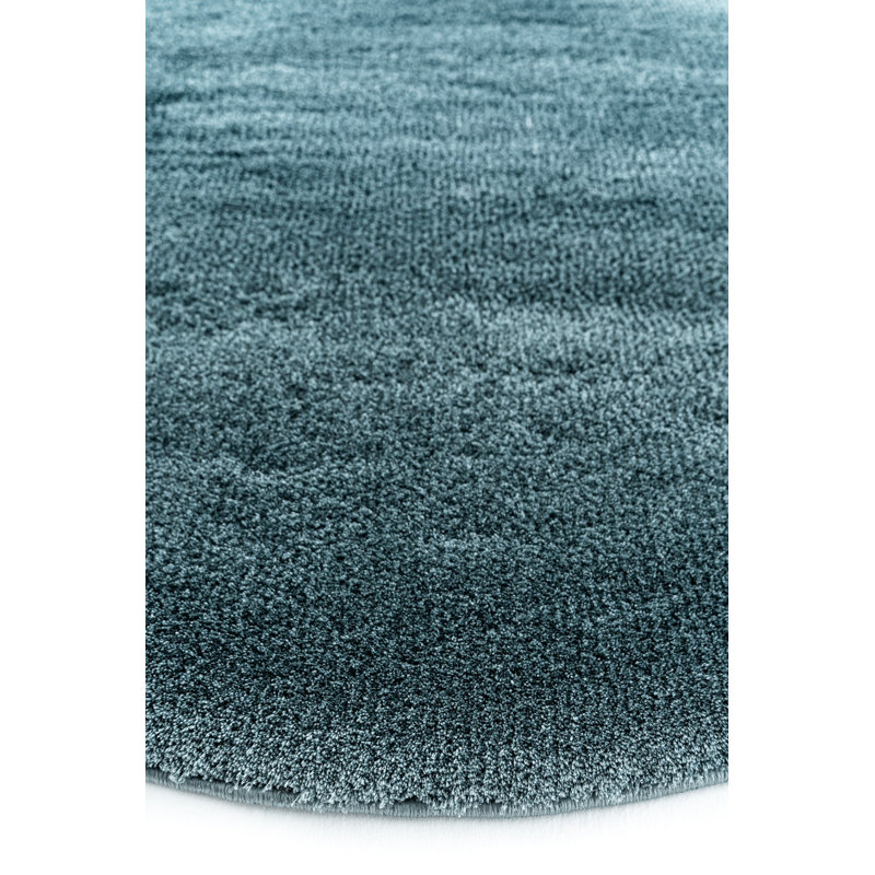 Round Roka Solid Colour Machine Made Indoor / Outdoor Area Rug, Round 2'8"