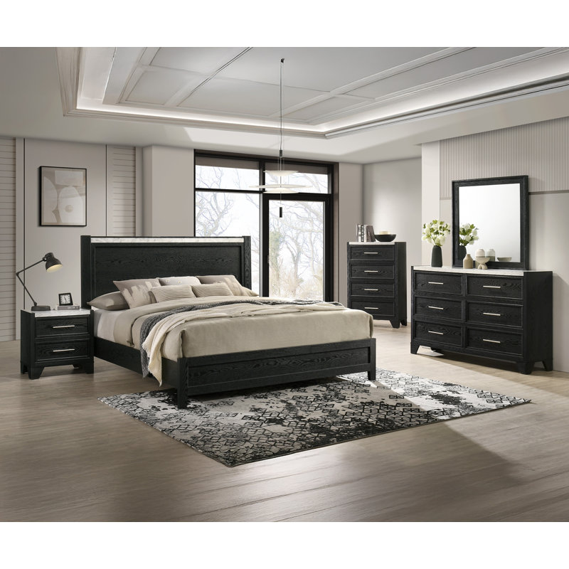 Mobilier de chambre à coucher 1pc, Grand lit