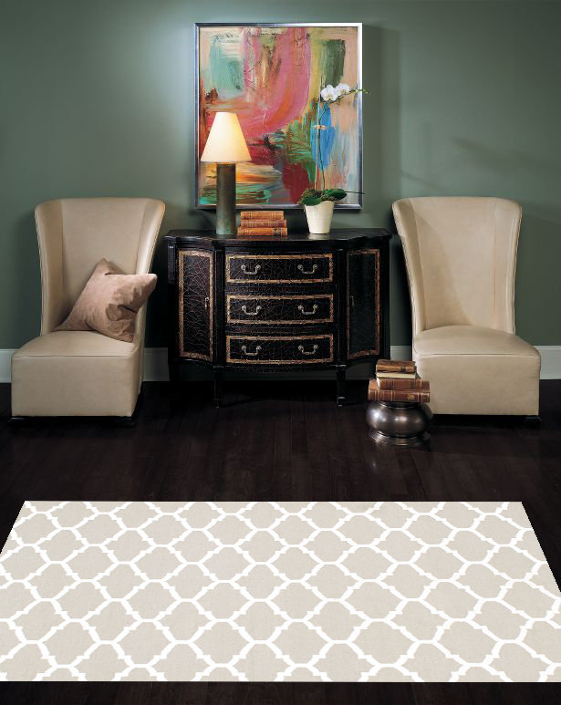 Wool Geometric Indoor Rug