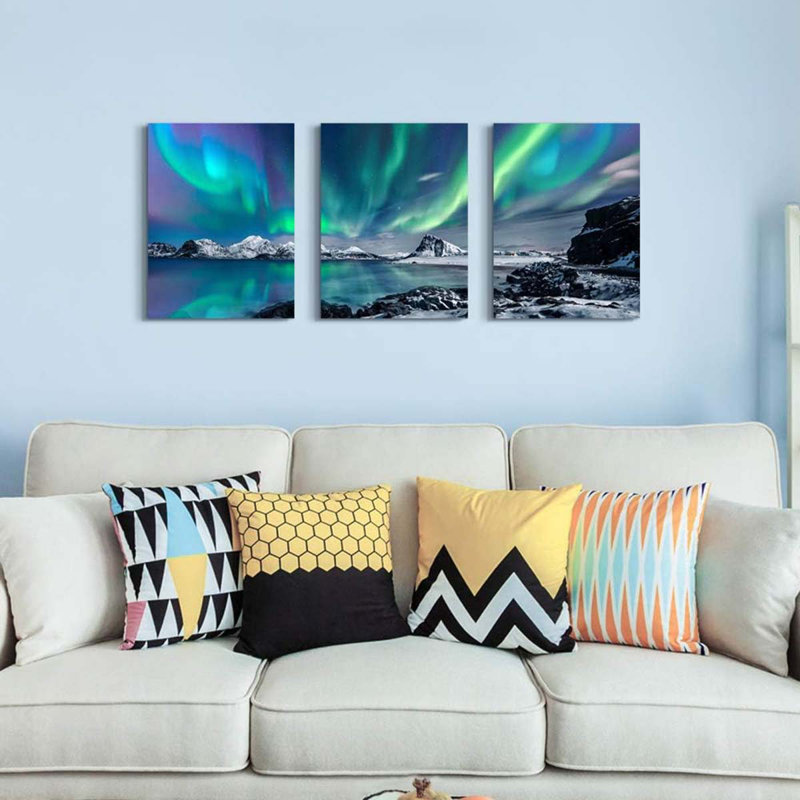3 Piece Wrapped Canvas Print, 30 cm H x 40 cm W