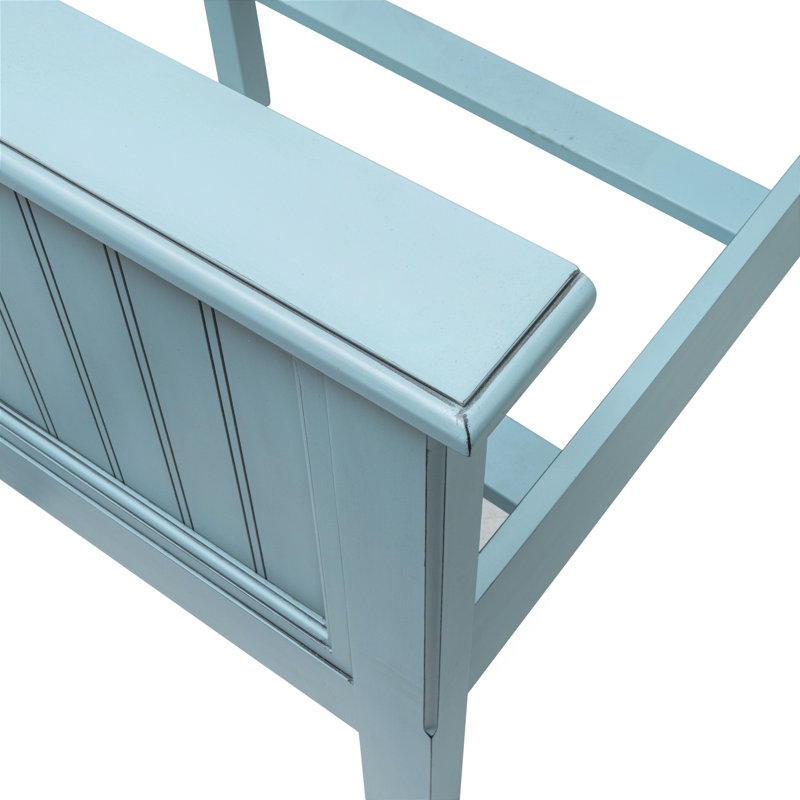 Monaco - Bed - King - Bleu Finish, Blue, King