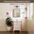 Cyrille Recessed & Surface Framed Medicine Cabinet with Mirror and Shelves-814669494-819396606
