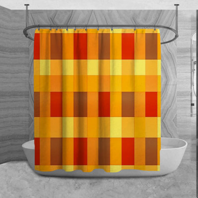 Marrk Checkered Shower Curtain