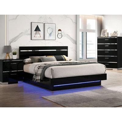 Arosh Solid Wood Platform Bed
