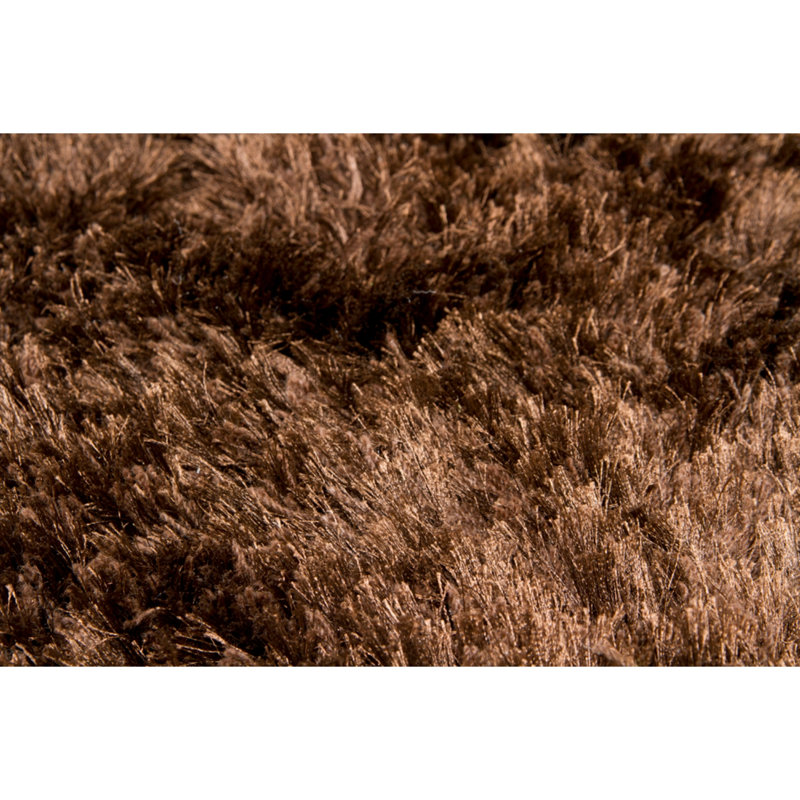 Celecot Hand Loomed Area Rug in Dark Brown, Rectangle 5' x 7'6"