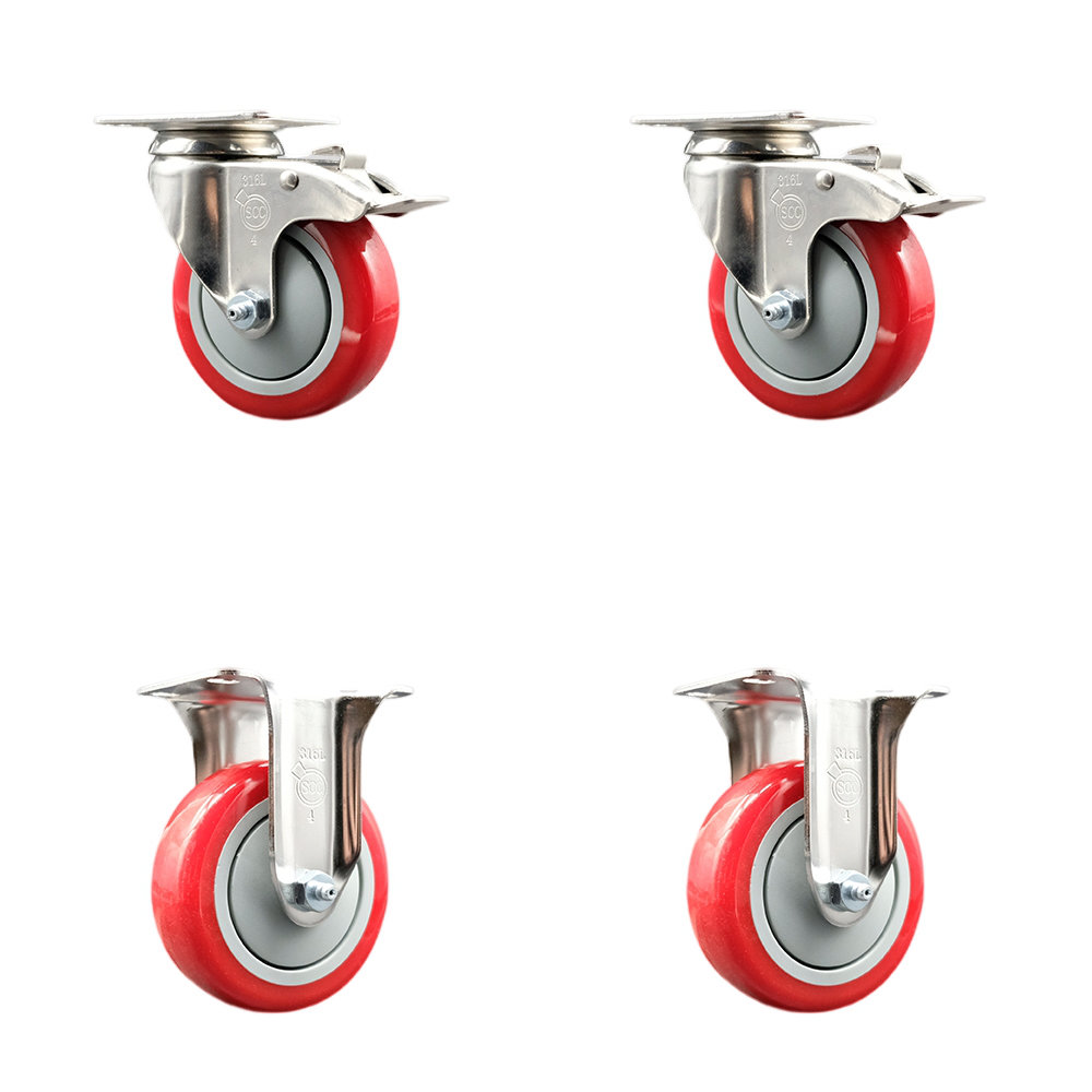 Service Caster Polyurethane Casters | Wayfair
