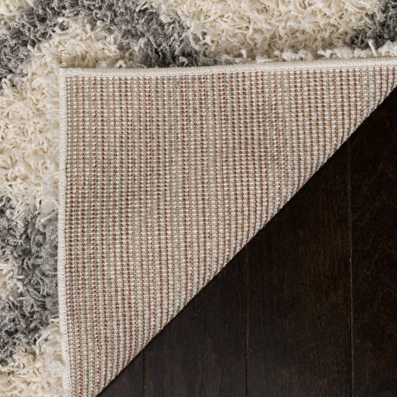 Lapidge Geometric Ivory Area Rug, Rectangle 5'1" x 7'6"