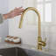 Robinet de cuisine tactile avec douchette extractible-128500617