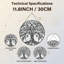 Panneau de vitrail 12 "H Tree Of Life-282449937