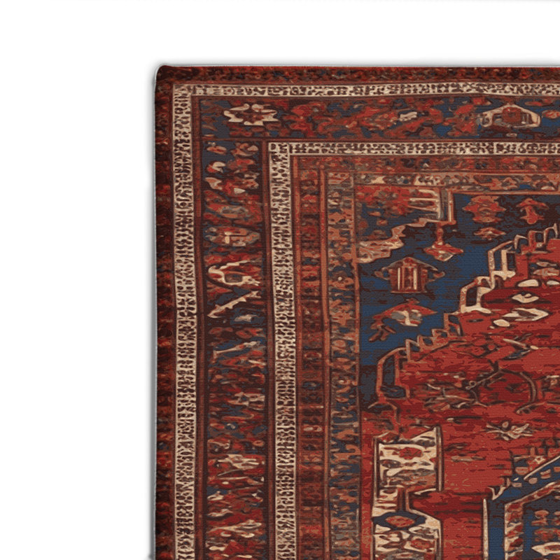 Persian Brown Indoor and Outdoor Area Rug, Rectangle 8' x 10'