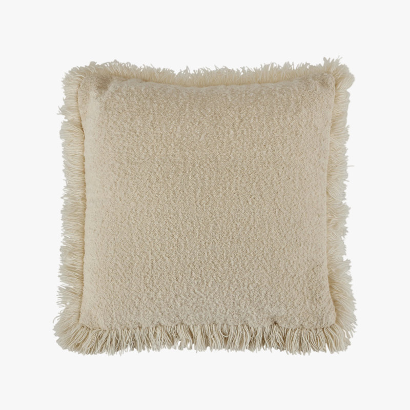 Anaya Pillow Cover & Insert, Ivory