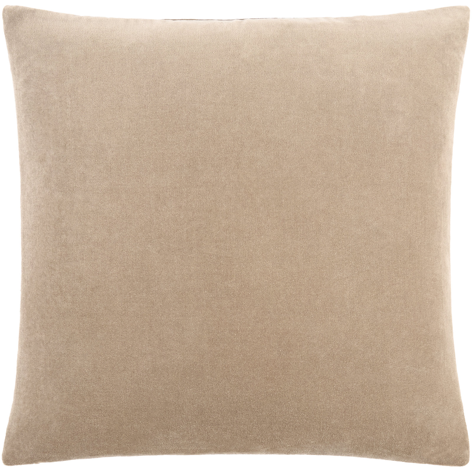 Denny Cotton Pillow Cover, Duck Down, Gray, Square 18"