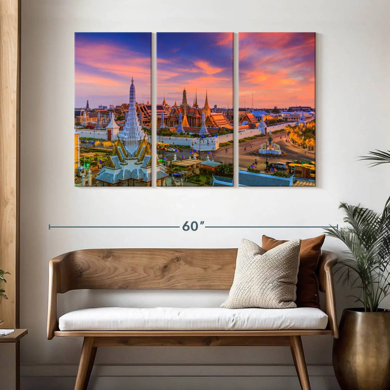Rorry Wat Phra Kaew Sunset, 32" H x 50" W