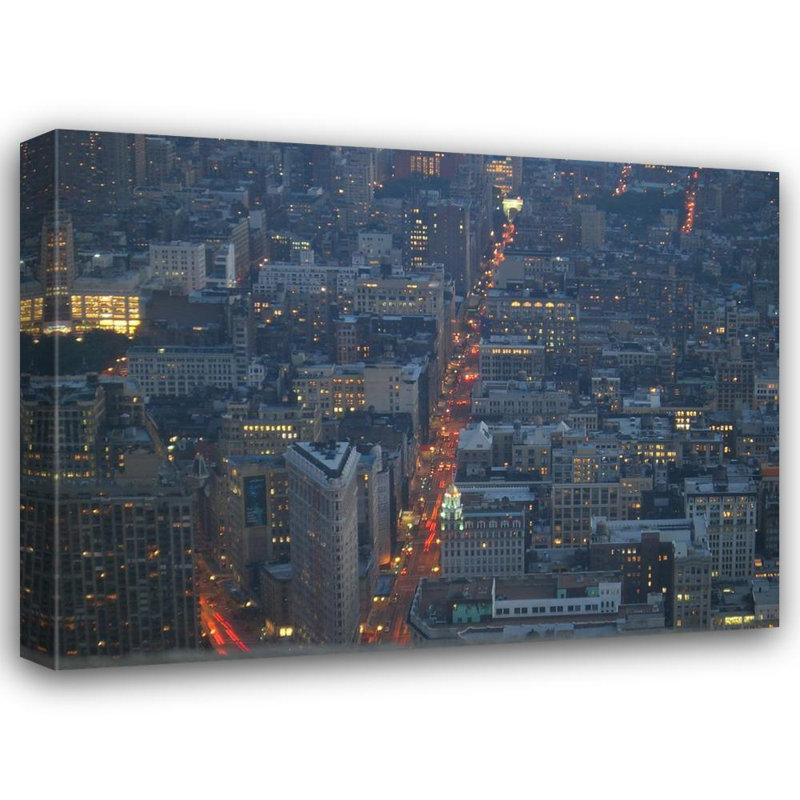 New York au crépuscule, H 18 po x l 24 po