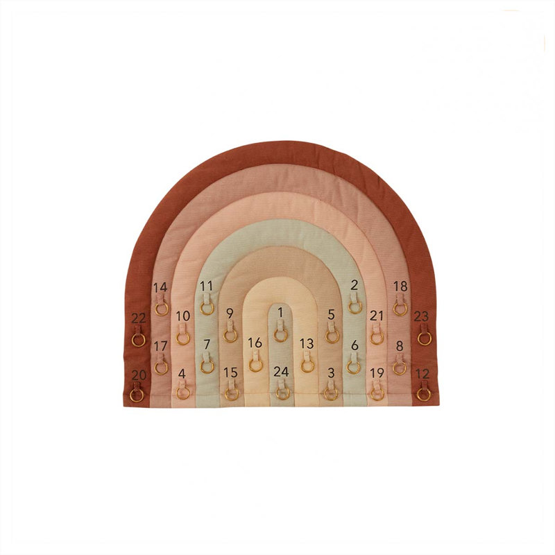 Rainbow Christmas Calendar Wall Hanging
