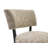 Contemporary Style Accent Chair Armless Design And Angled Design Tapered Legs Beige Finish Primary Living Room-912072115