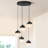 Moorcroft 5 - Light Led Cluster Pendant With Integrated Led,glass Globes Pendant Lighting For Kitchen Island Bedroom Dining Room Foyer - 11.41'' W-2038195493-2037955800