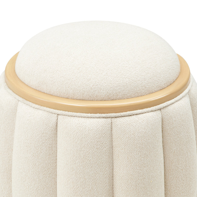 Camellia Field Caramel Upholstered Bedroom Bench