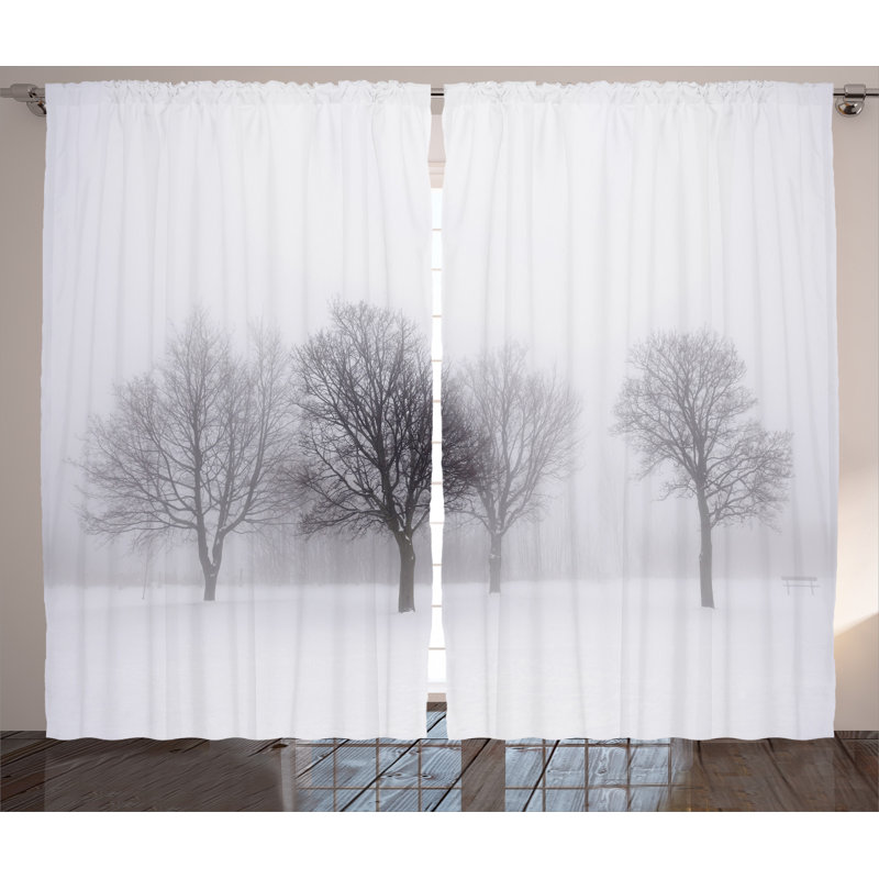 Semi Sheer Curtain Pair, 54" W x 84" L