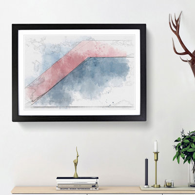 Heading Down in Abstract - Picture Frame Painting Print