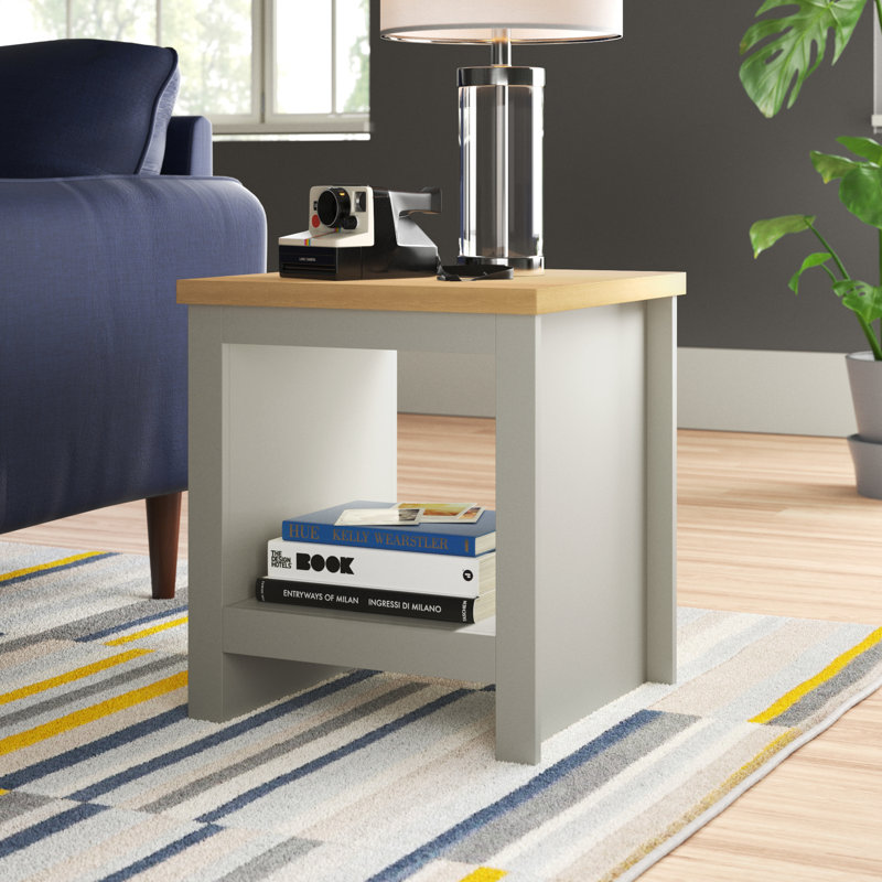 Loretta Sled End Table, Grey