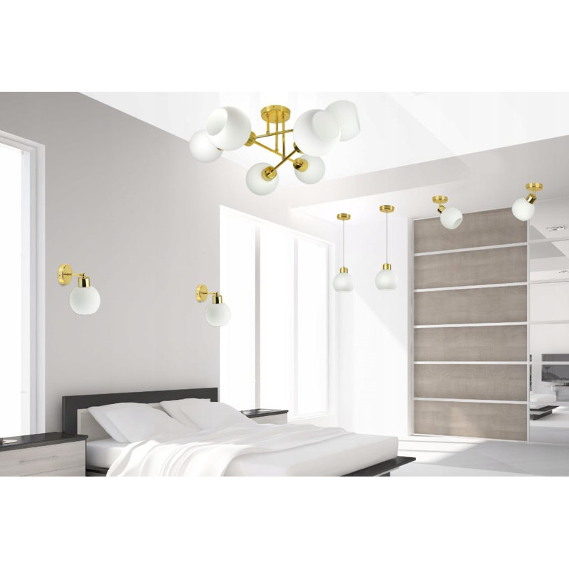 Alyissa Glass Semi Flush Mount
