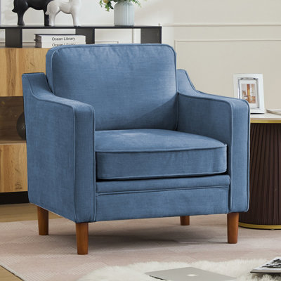 Azriah 32" W Modern Soft Upholstered Fabric Chair