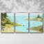 «Coastal Inlet IV», peinture sur toile 3 pièces-1473205109-1473205114