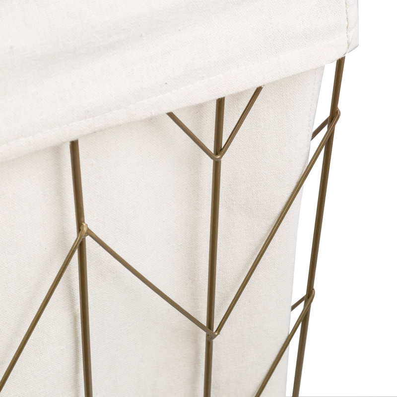 Fabric Rolling Laundry Hamper with Handles