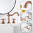 2-handle Bathroom Faucet with Drain Assembly-80451367