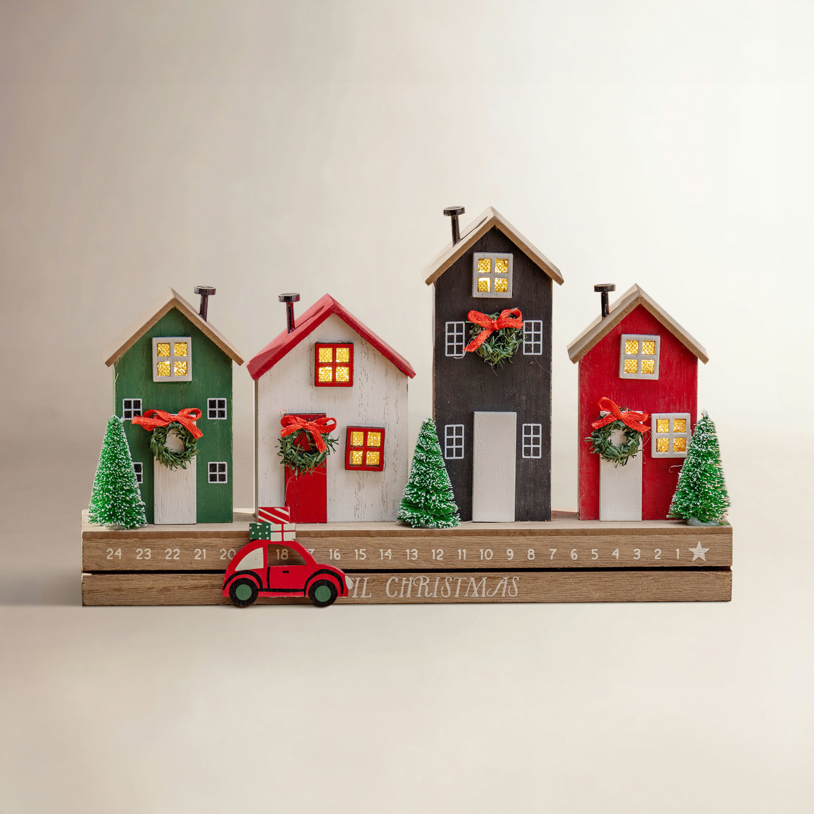 Lighted Row House Advent Calendar