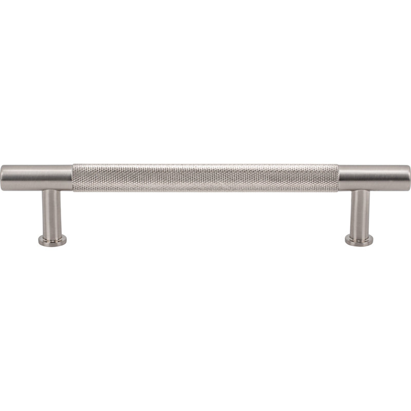 Beliza Knurled Bar Pull, Brushed Satin Nickel, 3 3/4"