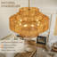 Luminaire de lustre en rotin Boho