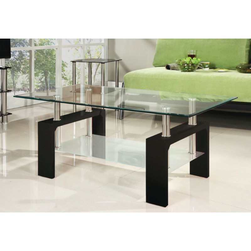 Cao Glass Top Coffee Table