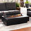 Foyer d'extérieur extérieur en métal 50 po x 26 po avec couvercle en métal, ensemble de conversion au gaz naturel, pierres de lave et couvercle Westwood