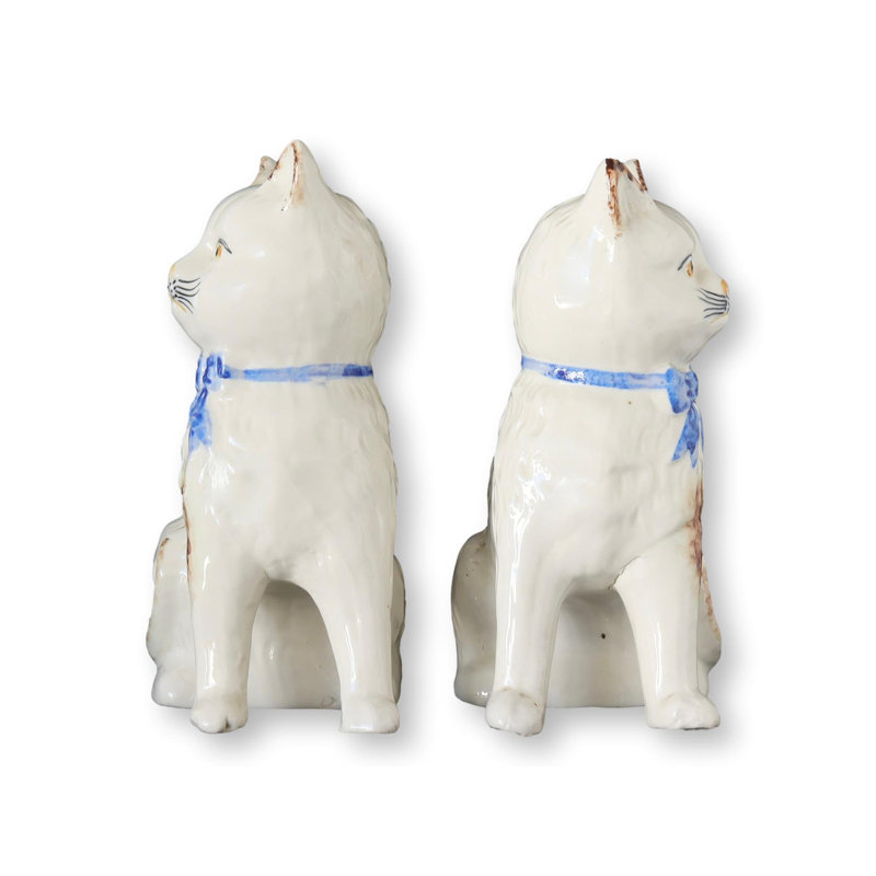 Antique English Staffordshire Cats