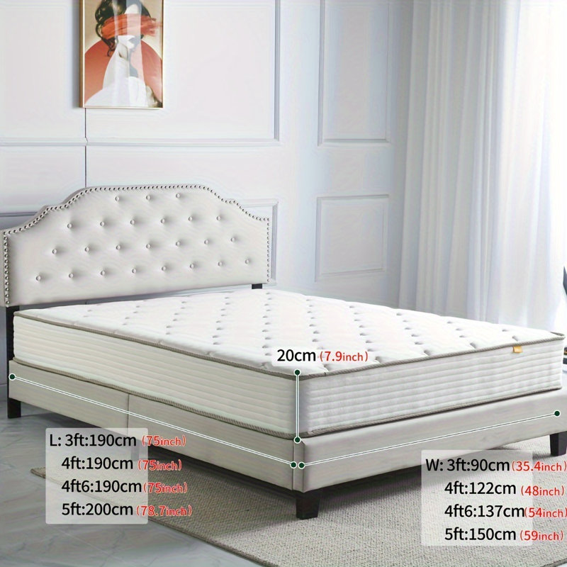 Anstice Memory Foam 1000 Spring Mattress, 135 x 190cm