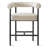 24" Modern Boucle Counter Stools with Arms (Set of 2)