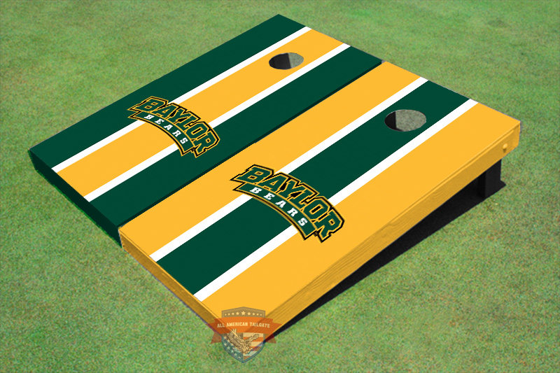 Ensemble de planches de cornhole à rayures longues 2 'x 4' NCAA