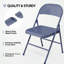 White Patio Metal Folding Chair(Set Of 4)-2105801241