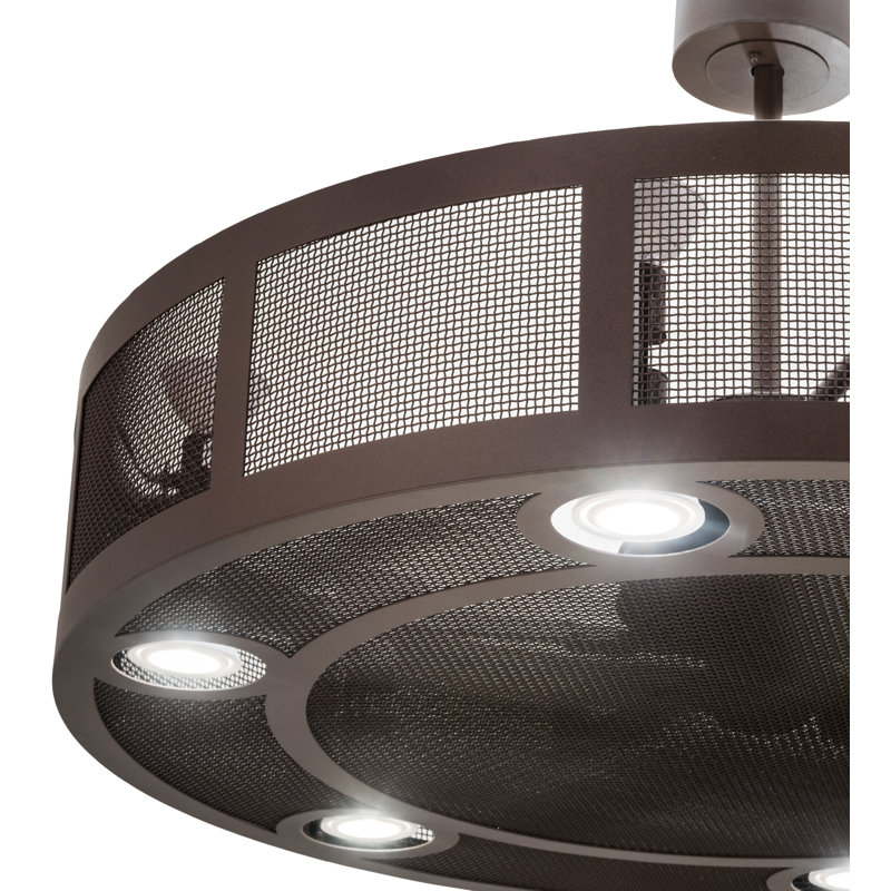 48" Wide Paloma Golpe Chandel-Air, 10.5" H x 48" W x 48" D, Café Noir