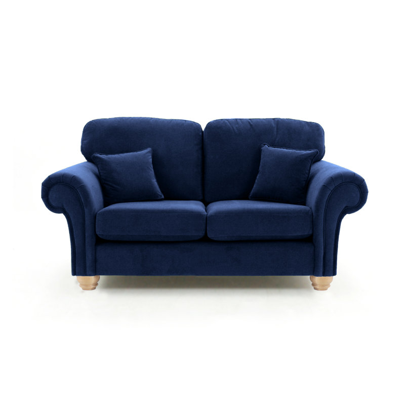 Foreston Velvet Sofa, Navy, 2